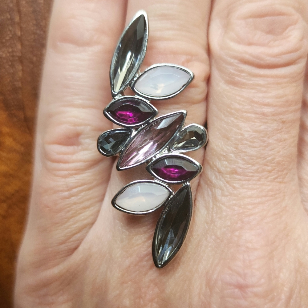 New White House Black Market Ring purples